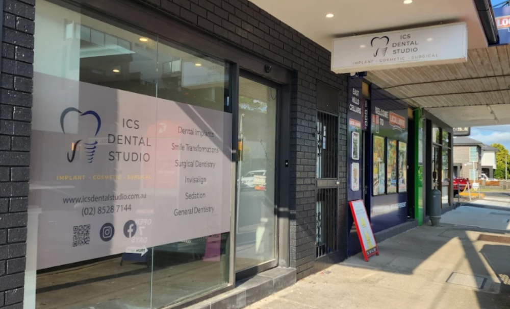 entrance of ICS dental studio near Lugarno
